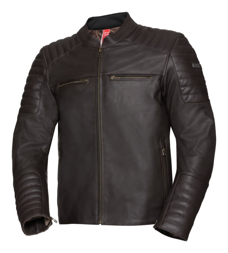 ixs mc-cuer veste ld classique brun foncé