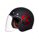 SMK Jet MC Casque Retro Black / Red