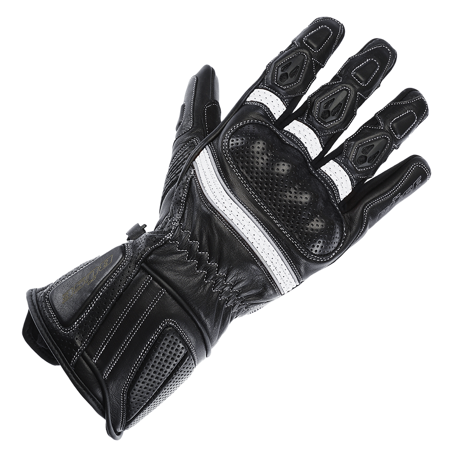 Büse Dam Mc-Sport Gloves Pit Lane Pro Black / White