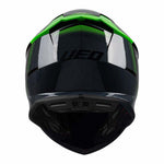 Casque de MC Cross MC intrépide noir / vert Ufo Cross MC