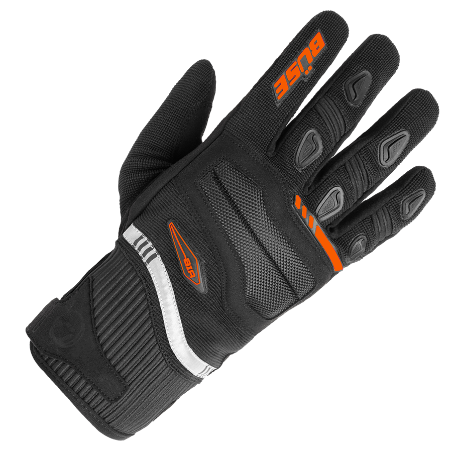 Büse MC-Gloves Black / Orange frais