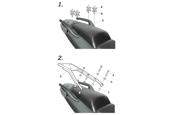 Garderie du système Shad 3P (côté) - Honda CBF 500 (H0CB64SF)