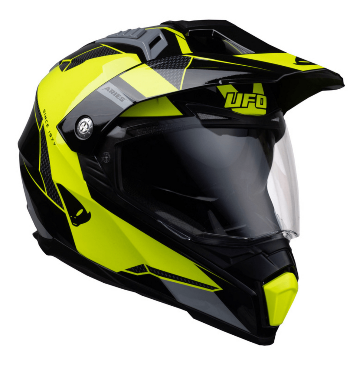 UFO Adventure MC Casque Black / Flux