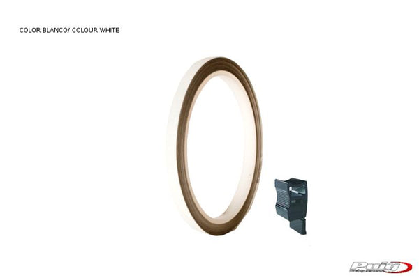 Bande de jante 6 mètres + aplicator C / fluorescent blanc