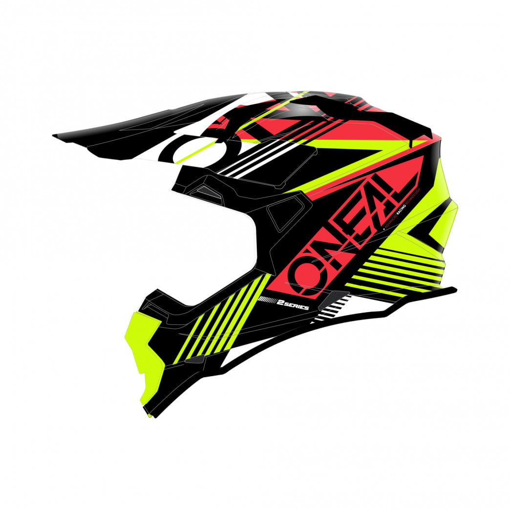 O'Neal Cross MC Casque 2 Série Rush Red / Flux