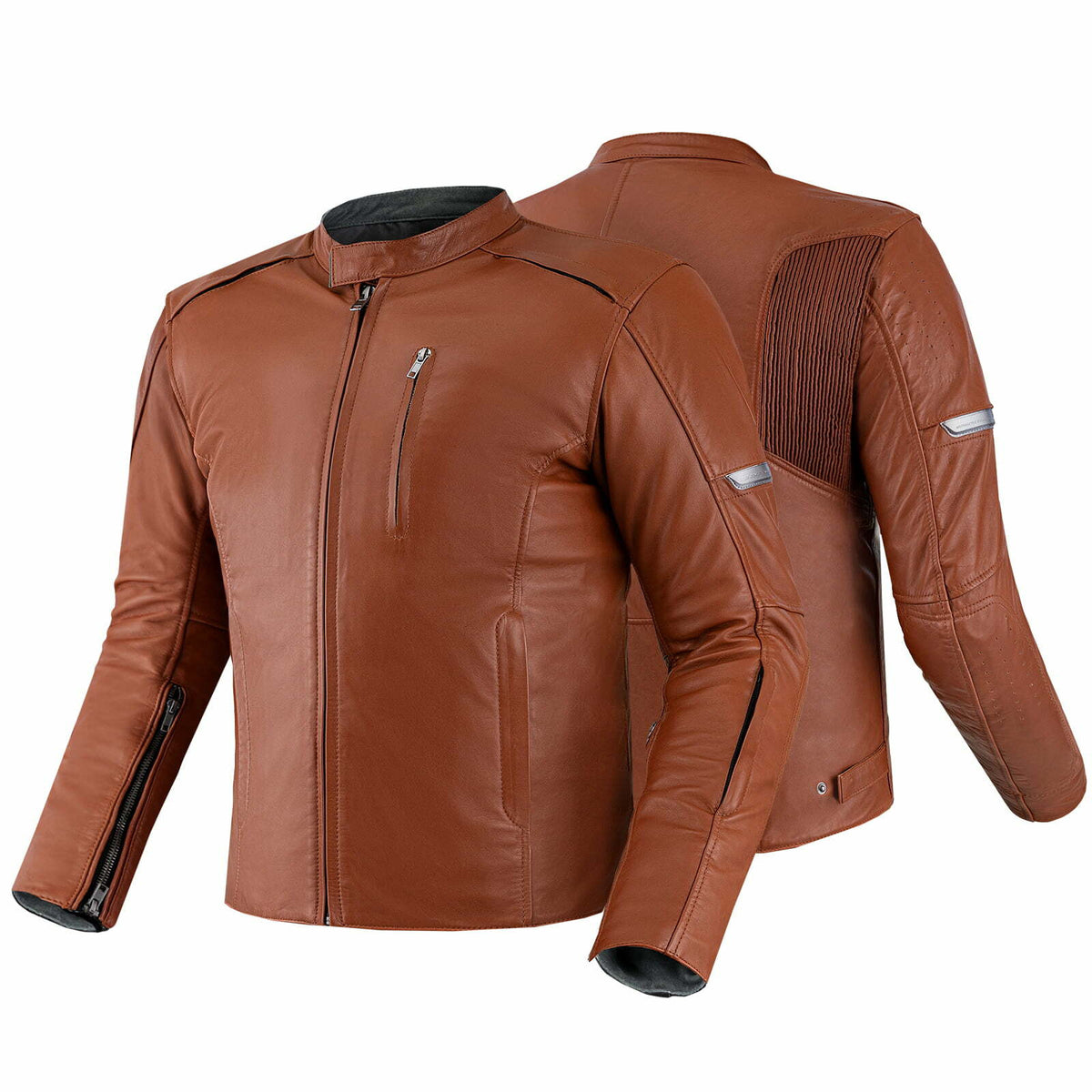 Hima MC-Lether Jacket Hunter + 2.0 brun clair