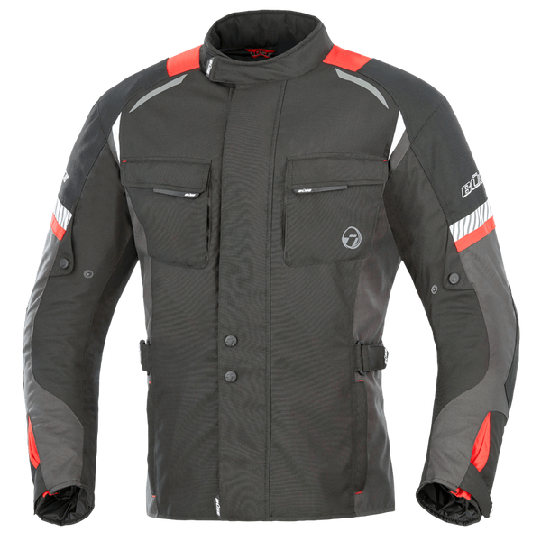 BÜSE Textile Mc-Jacket Breno Black / Red 