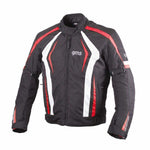 Gms textile mc veste Blouson rythme noir / blanc / rouge