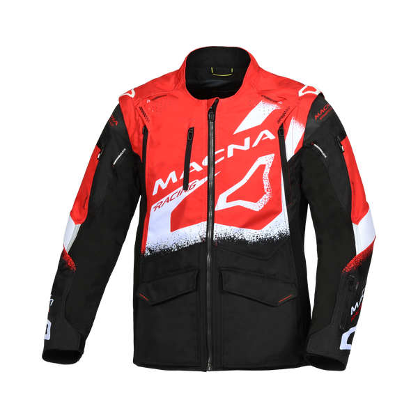 Macna Textile MC Jacket Landmark Noir / Rouge / Blanc