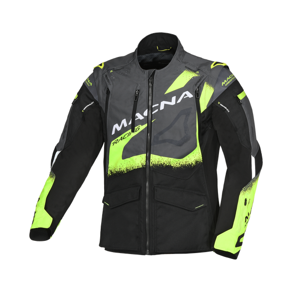 Macna Textile MC Jacket Landmark Black / Grey / Flux
