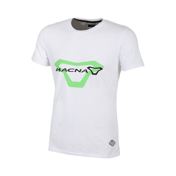 T-shirt Macna, logo blanc / vert / noir
