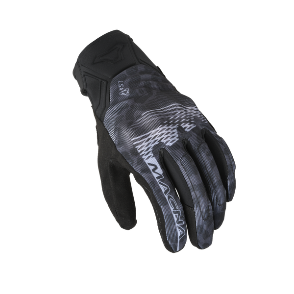 Gants de moto Macna, Recon 2.0 Femmes Léopard gris noir / foncé