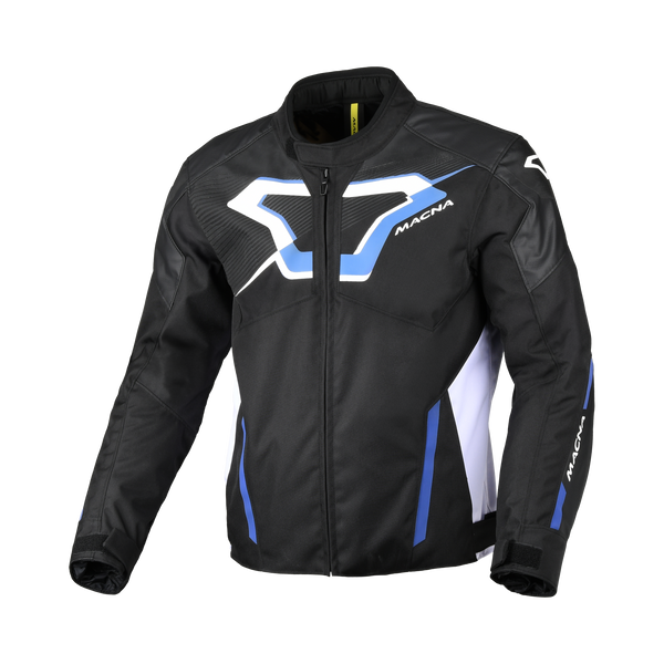 Macna Textile MC Jacket Tazar 2.0 noir / blanc / bleu