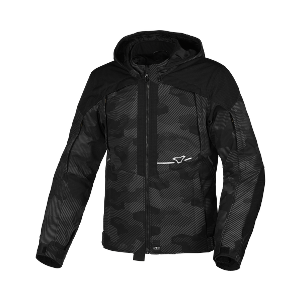 Macna softshell mc veste territoire camouflage noir