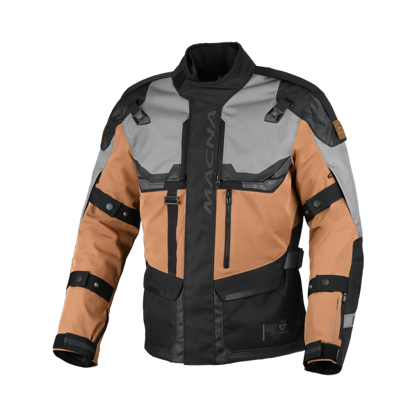 Macna Textile MC-Jacket Touros Grey / Brown / Black