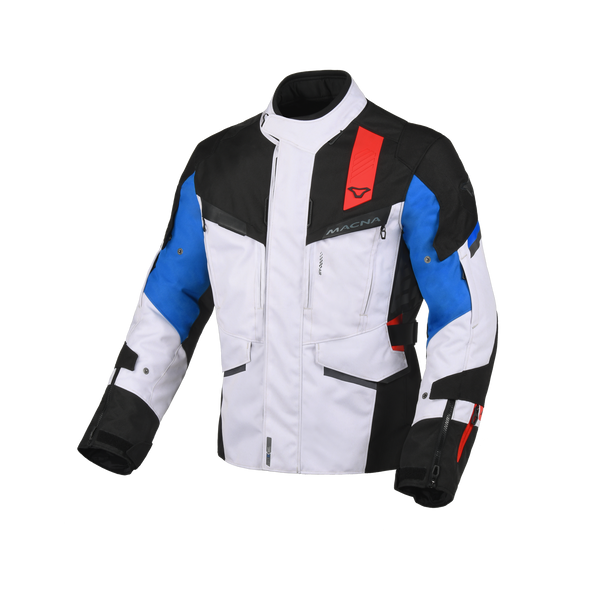 Macna textile mc veste zastro gris / bleu / rouge