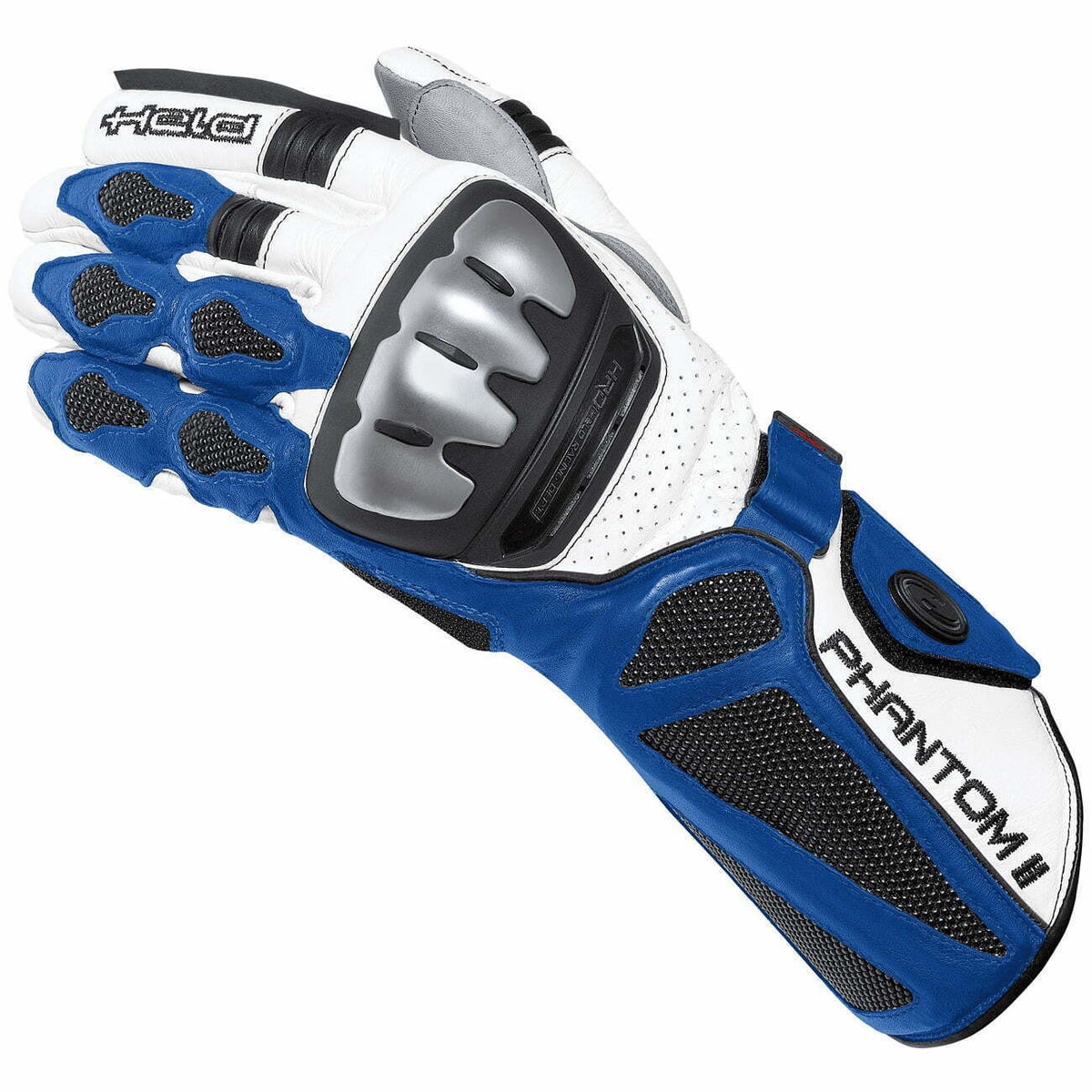 Held Mc-Sport Gants Phantom II blanc / bleu