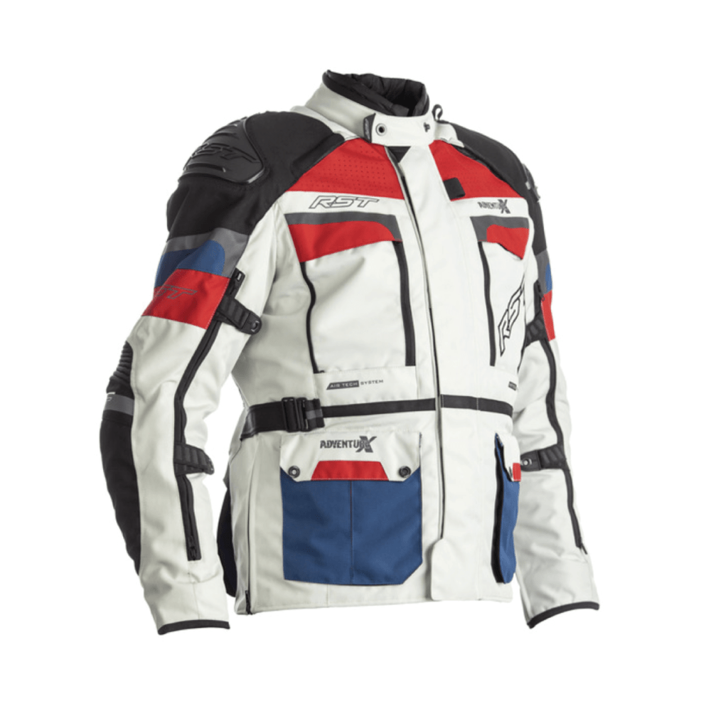 RST TEXTILE MC-JACKET ADVENTION-X BLUE / RED