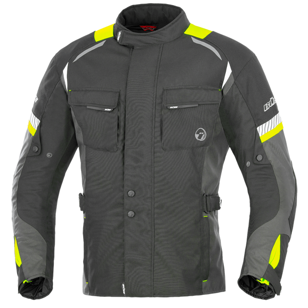 BÜSE Textile Mc-Jacket Breno Black / Flu 