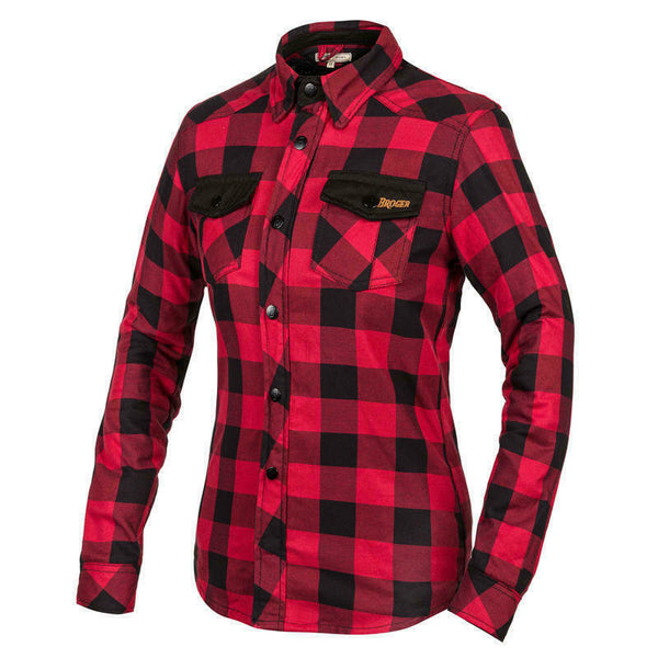 Broger Ladies Kevlar MC Shirt Alaska Red / Black