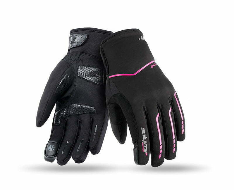 Soixante-dix femmes Gloves MC Gloves imperméables SD-C51 Black / Pink