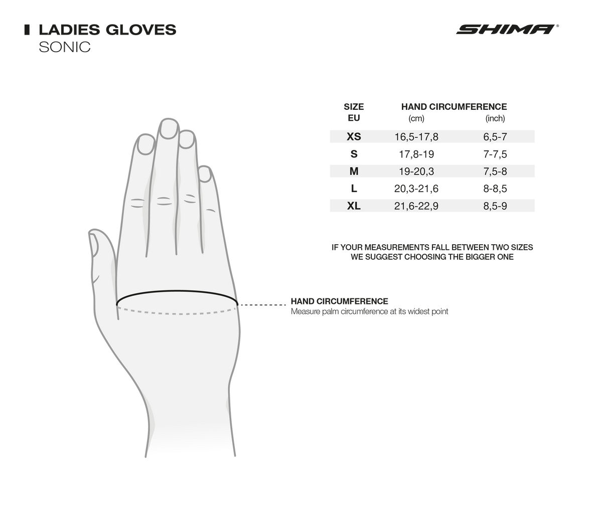 Shima Lady Mc-gants sonic noir / blanc