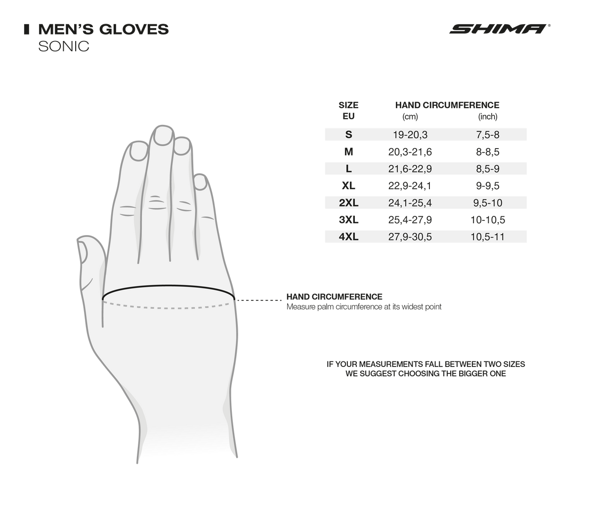 Shima MC-gants Sonic Gray