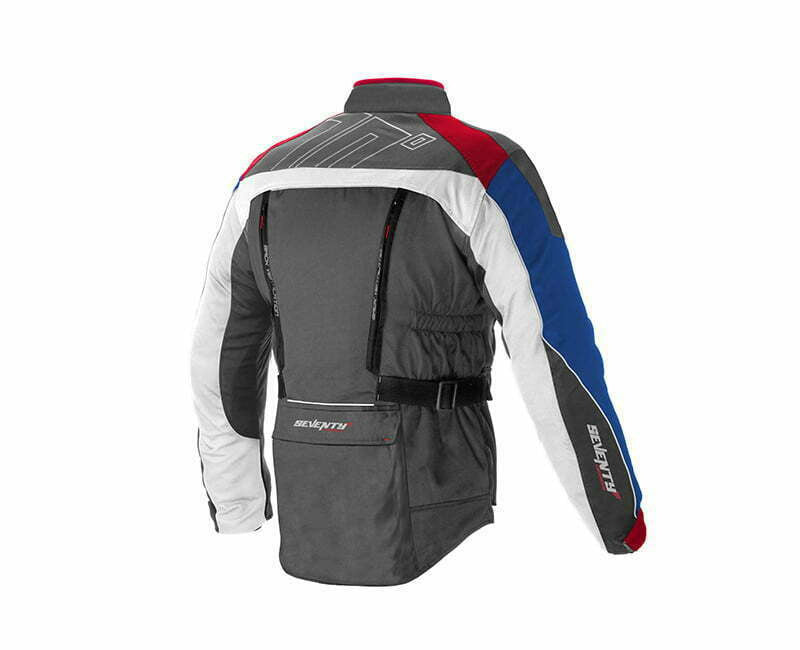 Soixante-dix textile mc veste sd jt43 gris / bleu / rouge