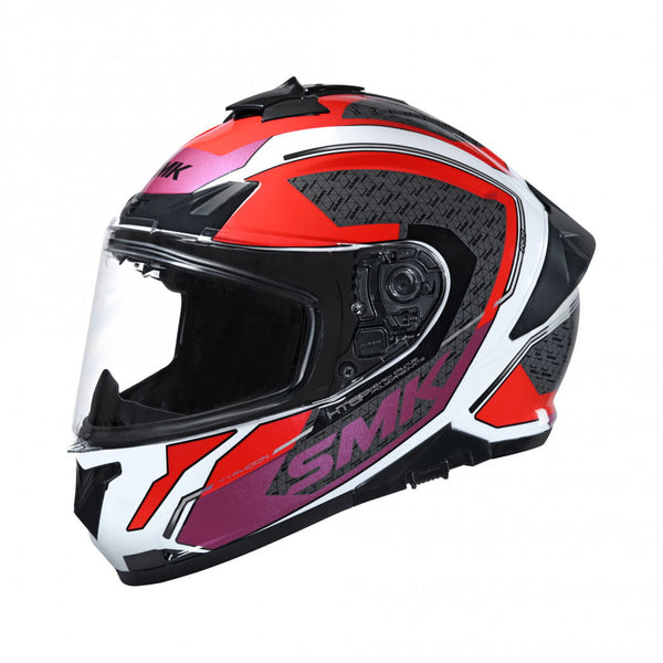 SMK Integral MC Casque Typhoon Rd1 White / Red