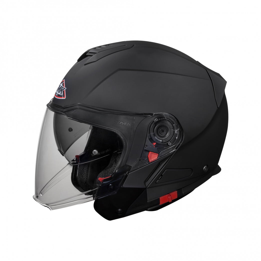 SMK Open MC Casque hybride Evo Black