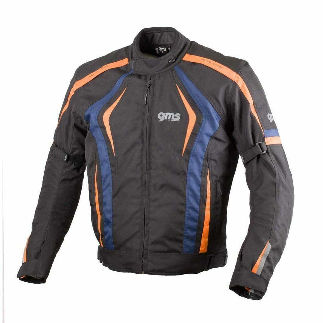 GMS Textile MC Jacket Blouson Pace Black / Orange / Blue