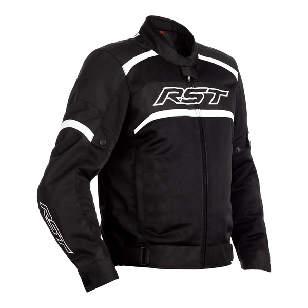 RST TEXTILE MC-JACKET Pilot noir / blanc