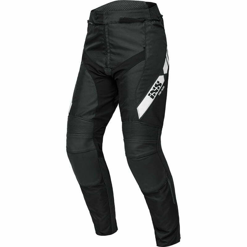 IXS MC Pantalon en cuir LD RS-500 1.0 noir / blanc