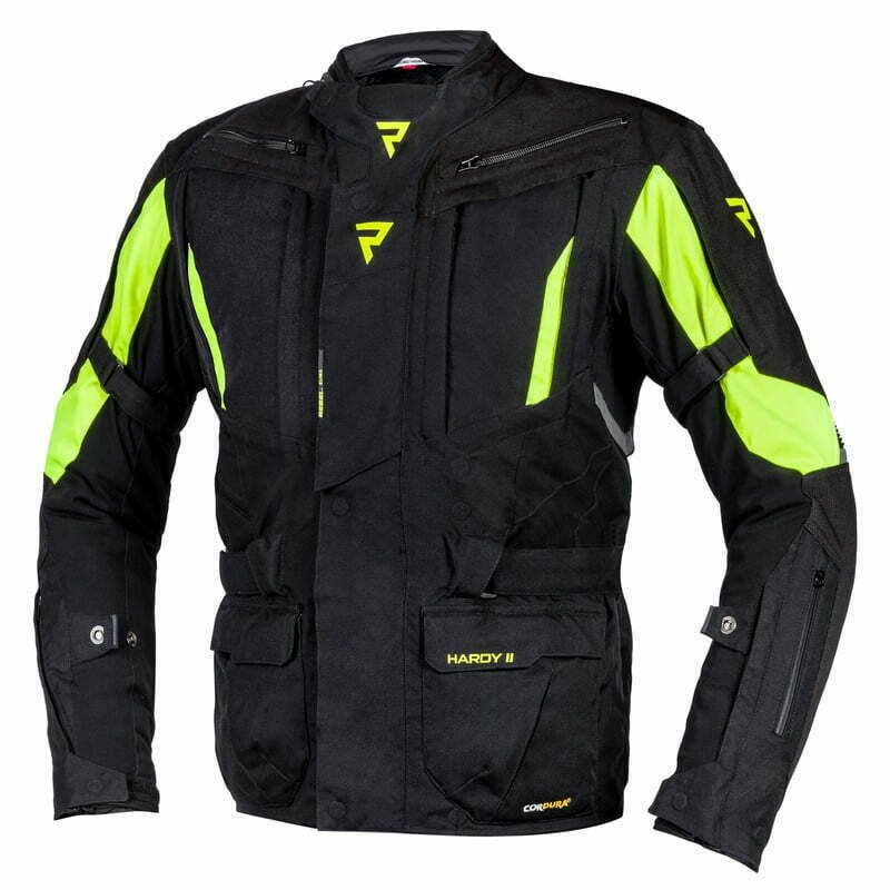 Rebelhorn Textile MC jacket Hardy II Black /Flu Yellow