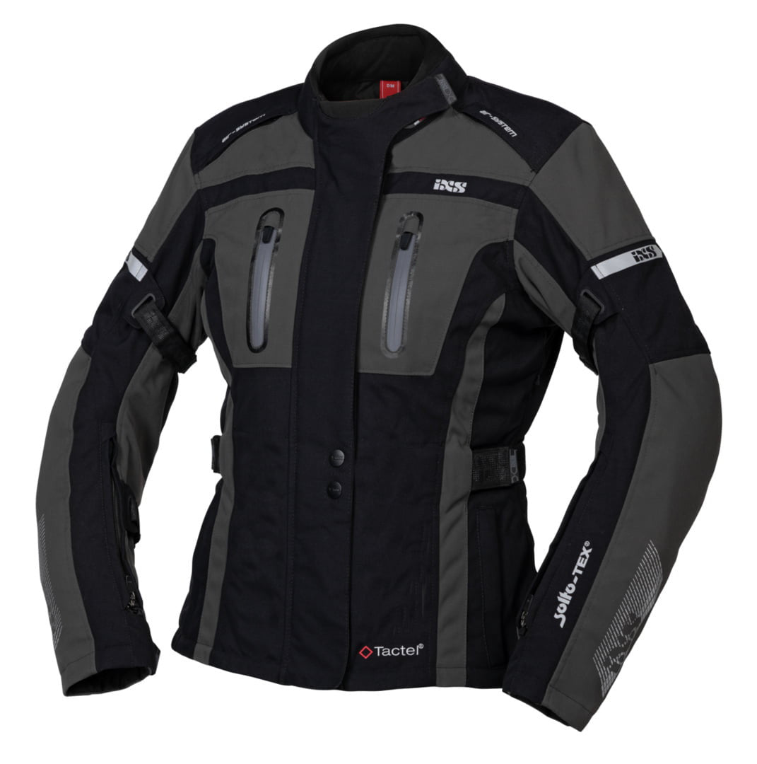 ixs Lady textile mc-jacket pacora -st noir / gris