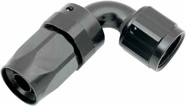 Russell Hose End # 8 90deg Black R10173