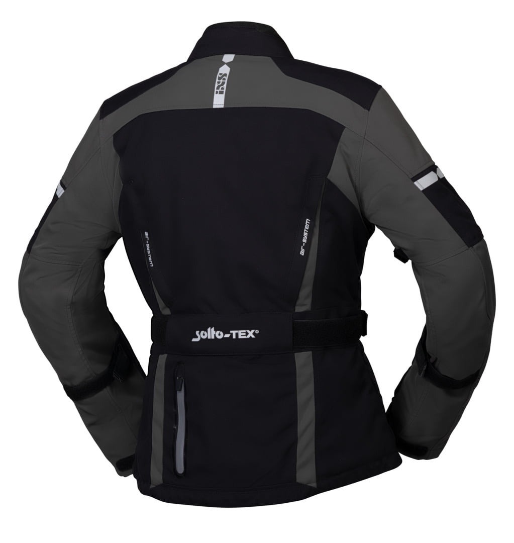 ixs Lady textile mc-jacket pacora -st noir / gris