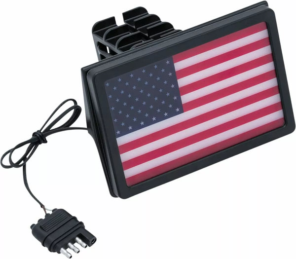 Le Kuryakyn Cover Rec Hitch Flag Led Kur2893