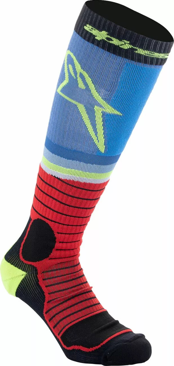 Alpinestars (MX) Sock Mx Pro Blk / Gy / Blu L 4701524-1212-L