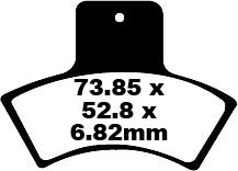 EBC Frein Pad Carbon TT Dirt FA270TT