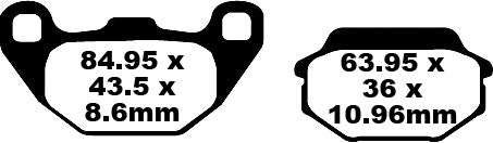 EBC Frein Pad Sfa Org Scooter SFA305