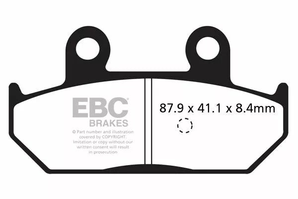EBC Frein Pad Carbon Scooter SFAC412