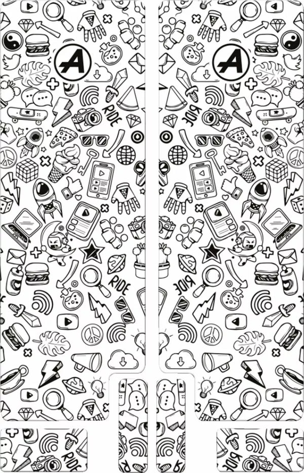 ALGIS Fork Decal Bk Icon Gloss BK.G06.005