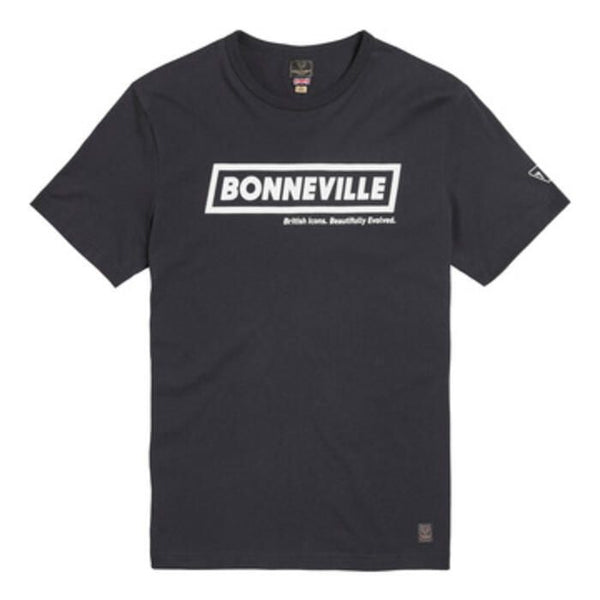 T-shirt triomph Bonneville noir