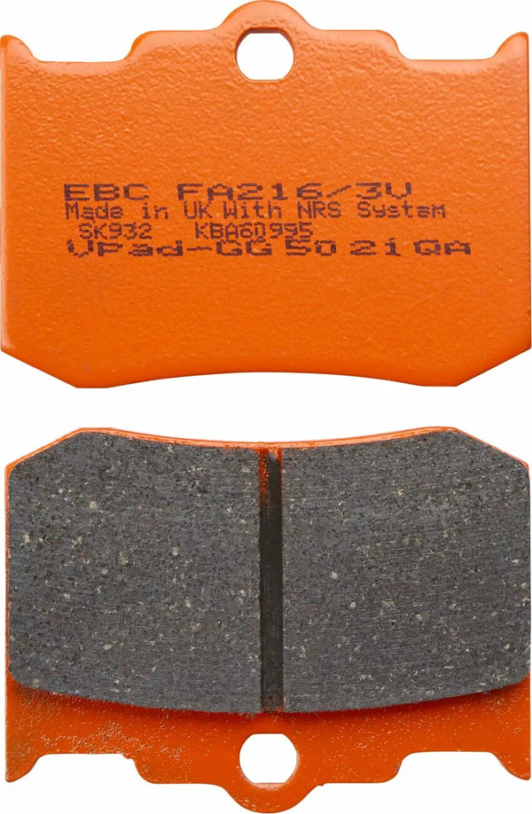 EBC Frein Pad Vee Semintrd FA216 / 3V
