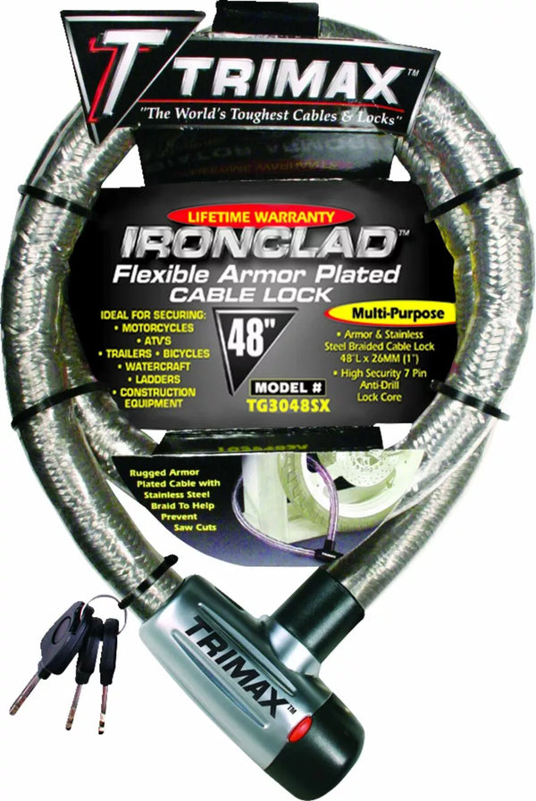 Câble tressé de verrouillage trimax 48 TG3048SX