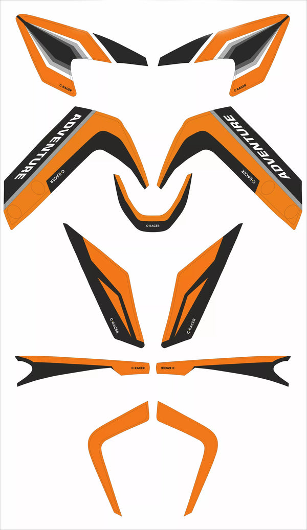 C-Racer Sticks Kit KTM390ADV BK STK-TKTM390ADV-O