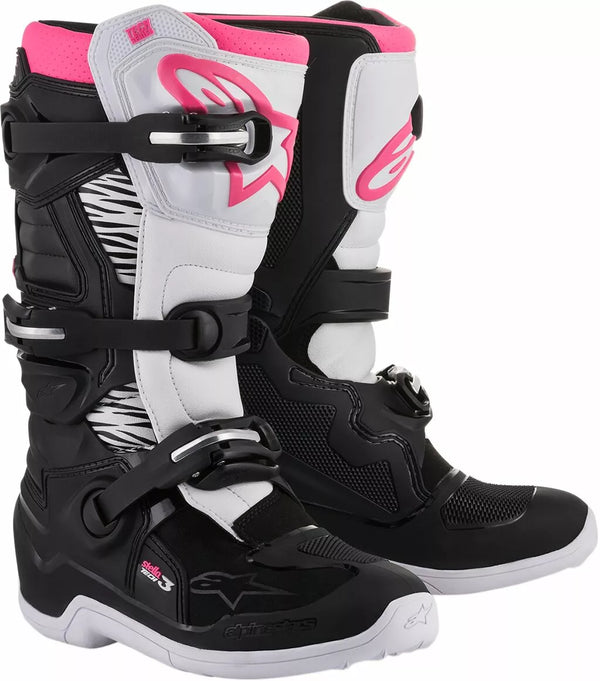 Alpinestars (MX) Boot 4W Tech3 BK / WT / PK 7 2013218-130-7