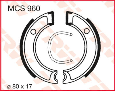 TRW Brake Shoes Trw MCS960 MCS960