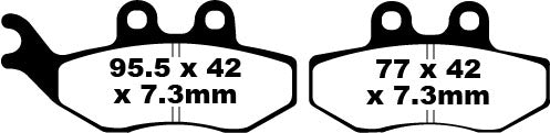 EBC Frein Pad Sfa Org Scooter SFA194